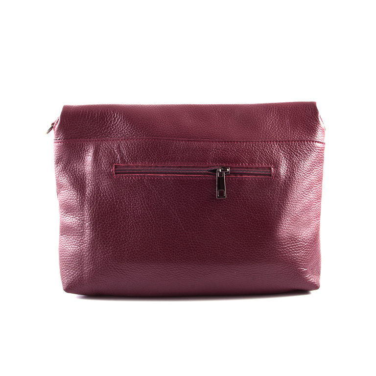 Enzo Bertini Women's Crossbody bag in burgundy leather 1540PLP2061BO