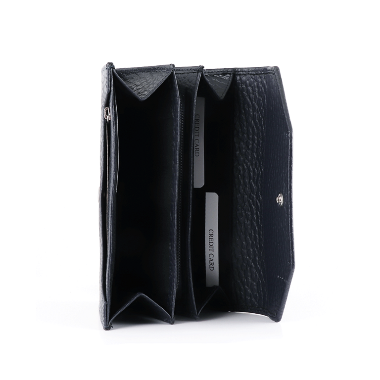 Enzo Bertini Women's navy leather wallet 2641DPU2663BL