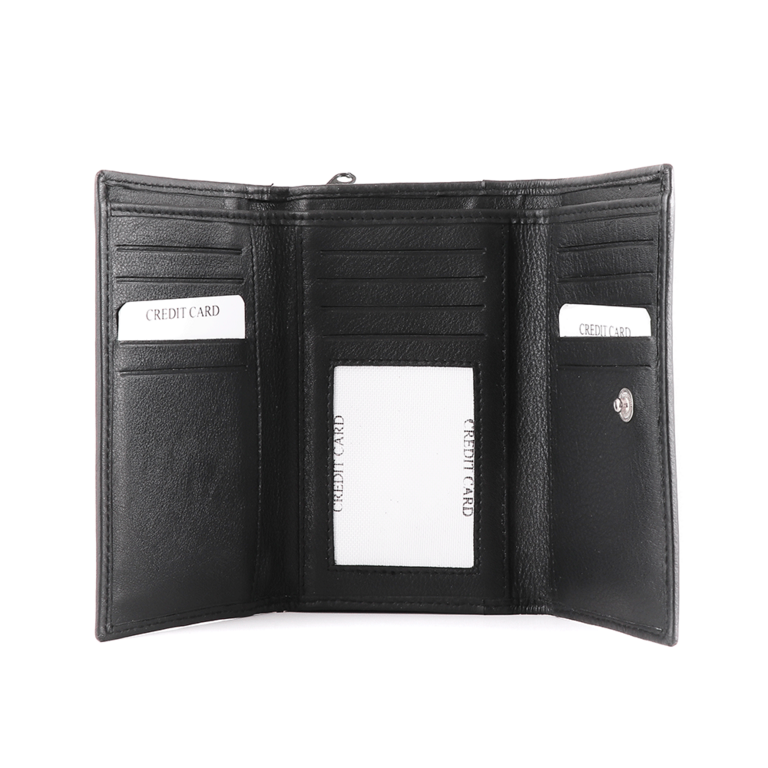 Enzo Bertini Women's black leather wallet 2641DPU2914N