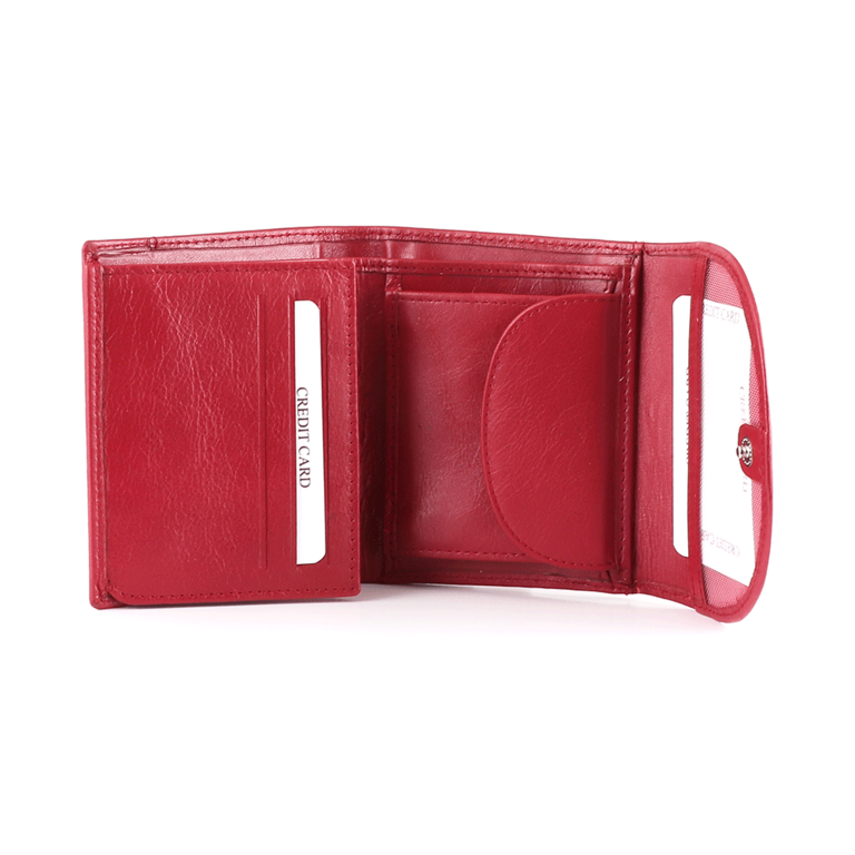 Enzo Bertini Women's red leather wallet 2641DPU2865R