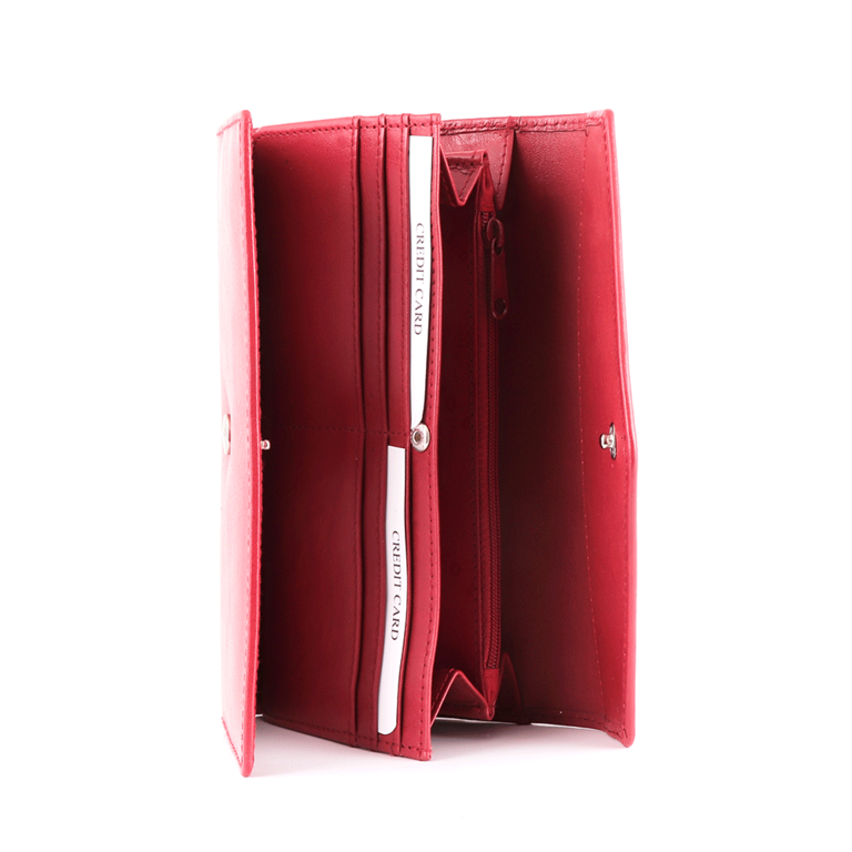 Enzo Bertini Women's red leather wallet 2641DPU2867R