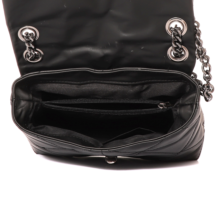 Enzo Bertini crossbody bag in black matelasse leather 941POSP518N
