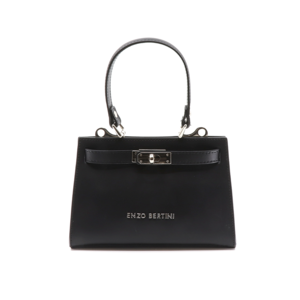 Enzo Bertini women satchel bag in black genuine leather  1544POSP2560N