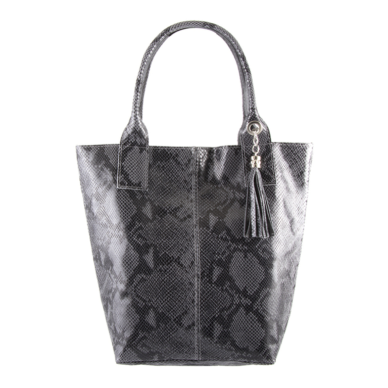Women's purse Enzo Bertini gray leather 3048posp1399sgr