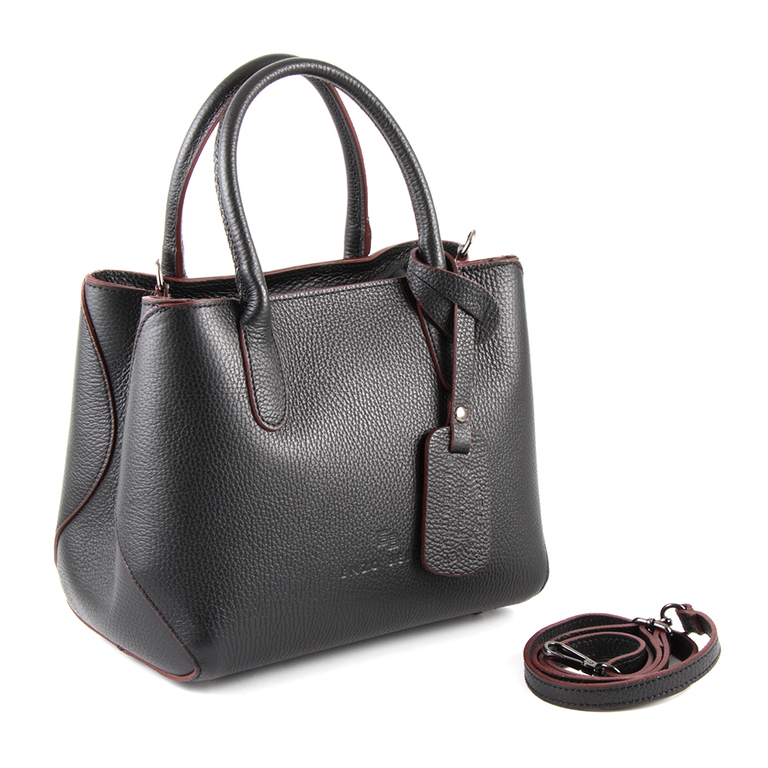 Women's purse Enzo Bertini black leather 3378posp5067n