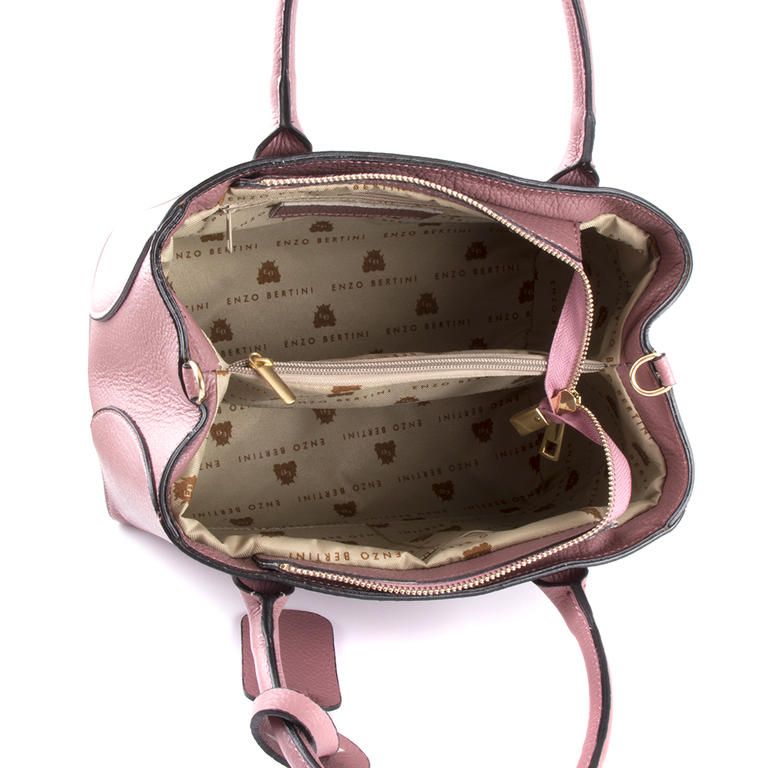 Women's purse Enzo Bertini pink leather 3378posp5067ro