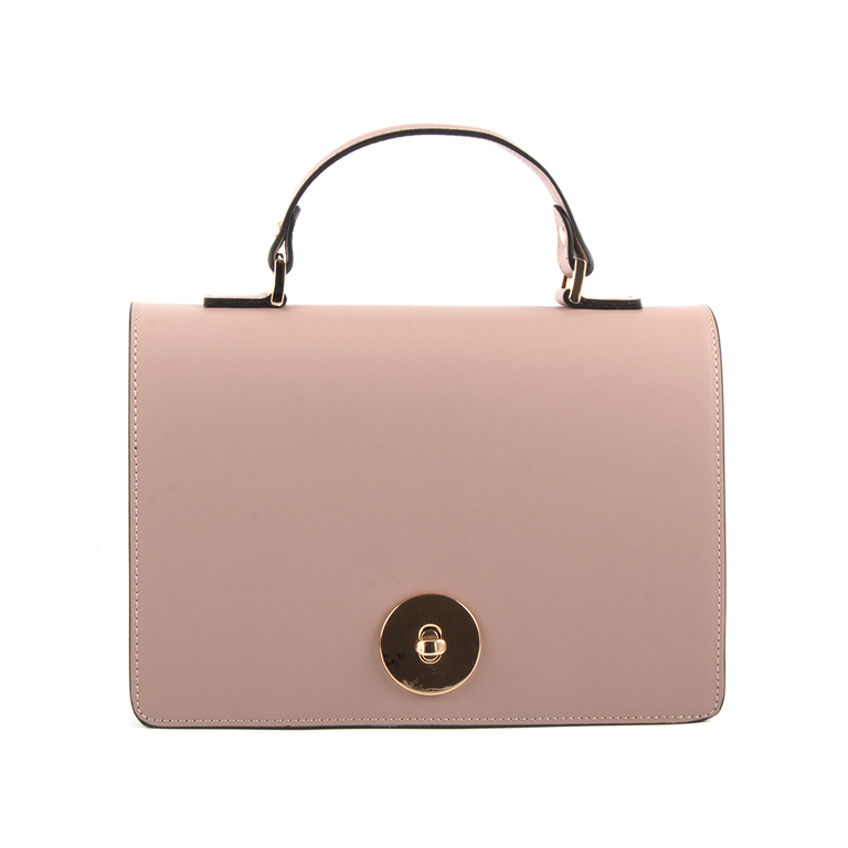 Enzo Bertini Tote Bag in old pink leather 3370POSP5085RO