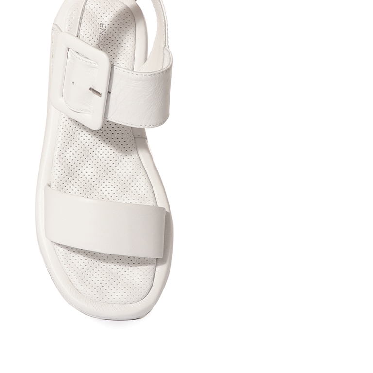 Sandale femei Enzo Bertini albe din piele 2581DS16112A