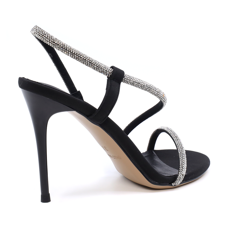 Enzo Bertini women high heel sandals in black faux leather  3865DS205N