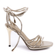 Enzo Bertini women high heel sandals in silver faux leather 3865DS202AG