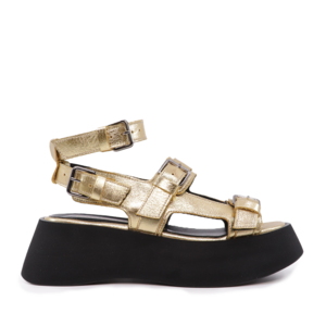 Sandale femei Enzo Bertini aurii din piele 1735DS3361AU