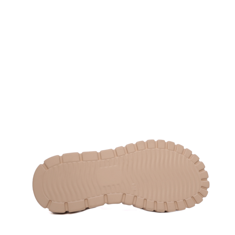 Women's sandals Enzo Bertini beige leather 1397DS1211BE