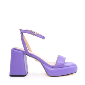 Enzo Bertini women high heel sandals in purple leather 1125DS3896MO