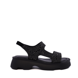Enzo Bertini black leather women's sandals 1397DS1322N