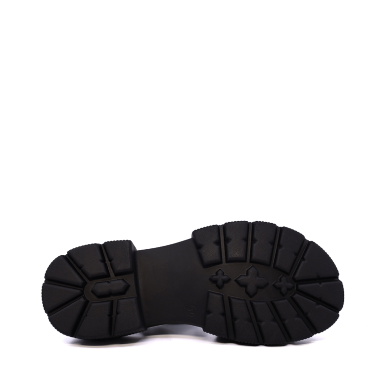 Enzo Bertini black leather women's sandals 1397DS1462N
