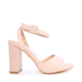Enzo Bertini women high heel sandals in gray leather 1125DS3309GR