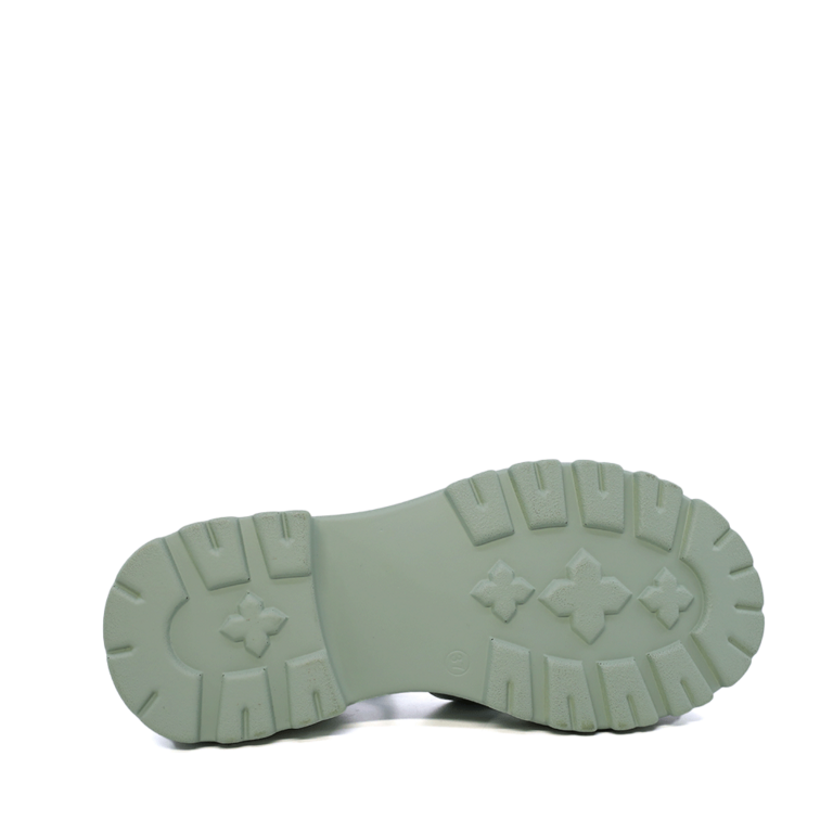 Enzo Bertini green leather women's sandals 1397DS1292V