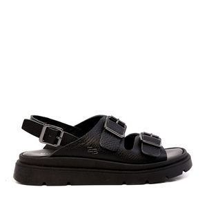 Sandale reglabile femei Enzo Bertini negre din piele  2809DS16366N
