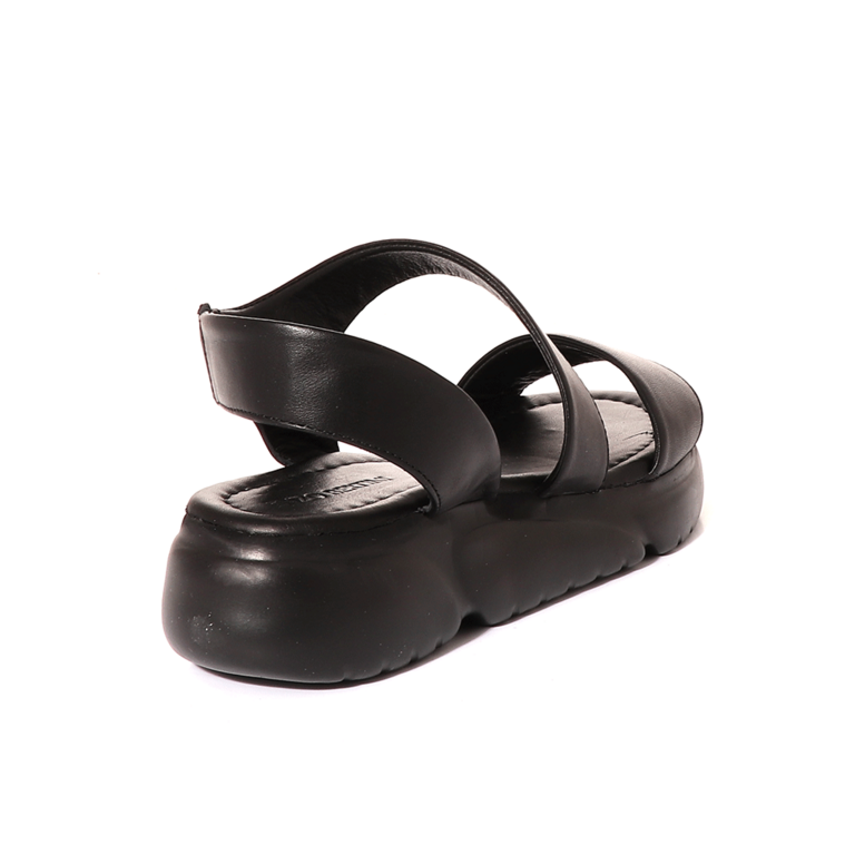 Sandale sport femei Enzo Bertini negre din piele 2581DS41059N