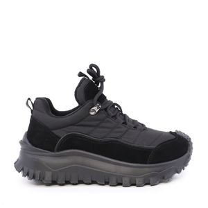 Sneakers femei Enzo Bertini negri  din piele naturală și textil  3860DP220N