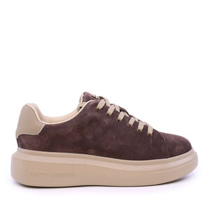 Sneakers ușori femei Enzo Bertini maro din piele întoarsă 3862DP585VM