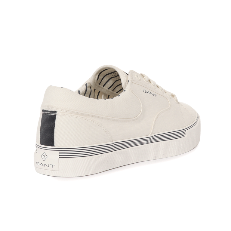 GANT Men Sneakers in white cotton twill 1741BPS638628A