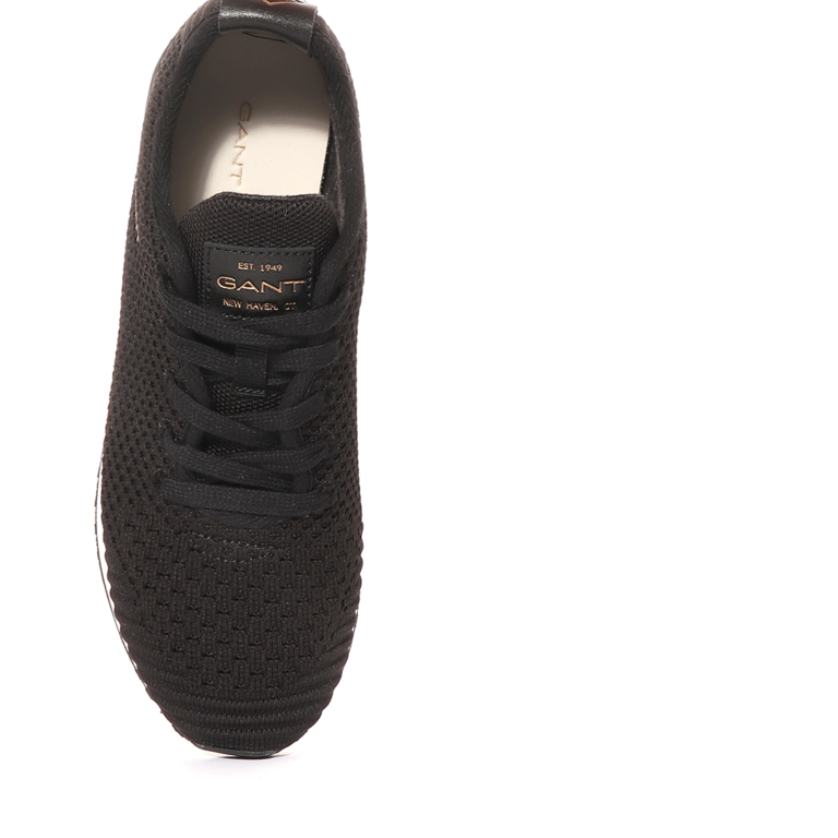 GANT women sneakers in black cotton knit mesh 1741DPS539594N
