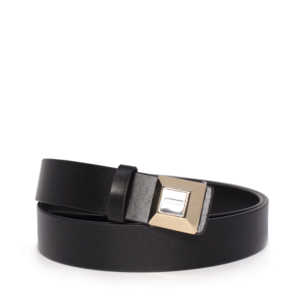 Women's black Guess belt made of leather and synthetic material - 916DCUP3430N.