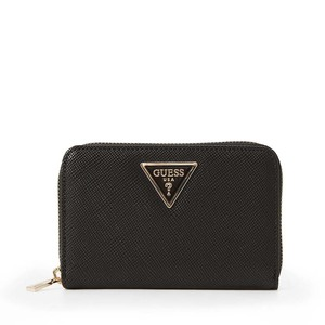 Portmoneu femei Guess Laurel II negru cu logo frontal 912DPUSWZG7459140N