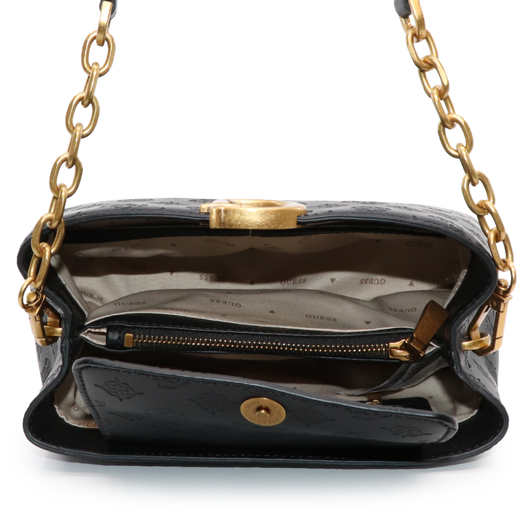 Guess bag in black faux leather 914POSS58190N