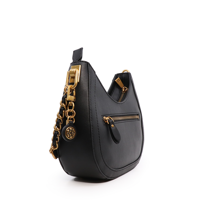Guess bag in black and gold faux leather 914POSS58010NAU