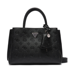 Black Guess women's tote bag with metallic logo 917POSS20060N