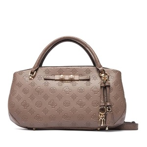 Poșetă crossbody femei Guess Carmela taupe cu logo 912POSSHWPD2225200TA