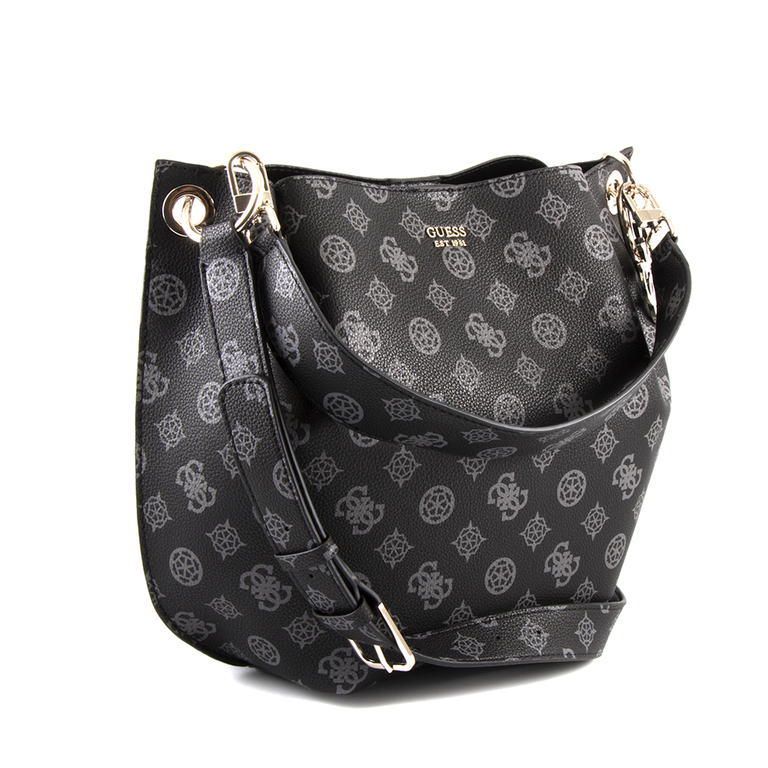 Guess Women's Shopper Bag in black faux leather 910POSS5302N