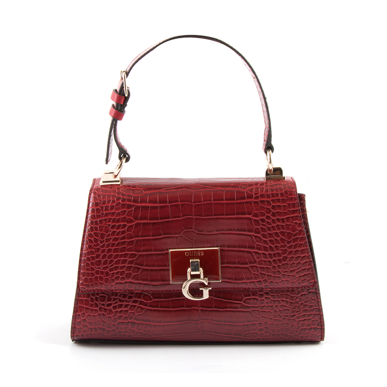 Guess Women's bag in red crocodile print faux leather 910POSS7520CR