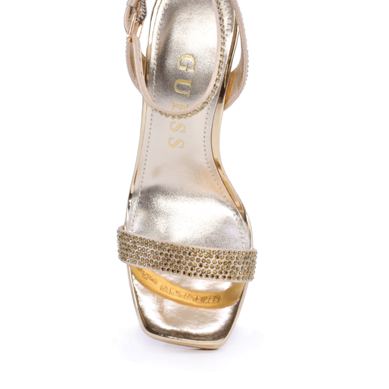 Guess Women's Gold High Heel Sandals 917DSFLJZACAU