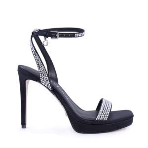 Guess Sandales à Talons Hauts Femme Noir 917DSFLJZACN