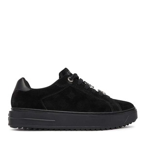 Sneakers femei Guess Duena negri din piele întoarsă 912DPFLFDU2SUE12VN