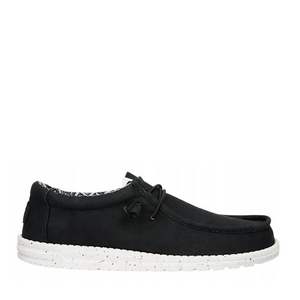 Mocasini ușori bărbați HeyDude Wally Stetch Canvas negri 3091BM40700N