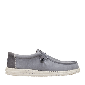 Mocasini ușori bărbați HeyDude Wally Stetch Canvas gri 3091BM40700GR