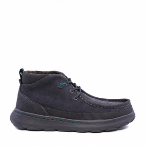Ghete cu șiret  tip mocasini bărbați Jeep KAUAI WALLA MID gri din piele 3952BG62021VGR