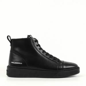 Sneakers high top bărbați Karl Lagerfeld Flint II negri din piele 2050BG53354N