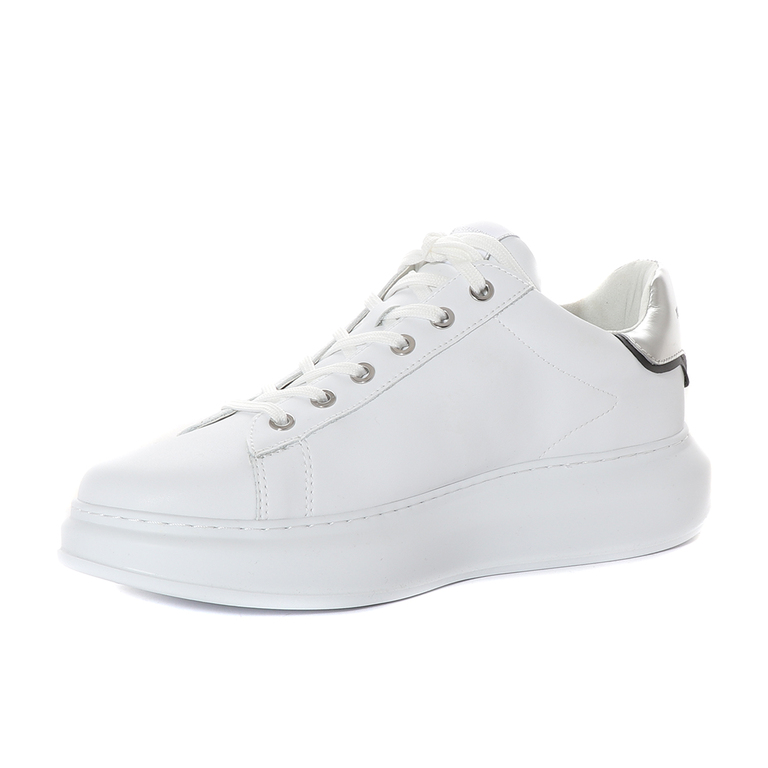 Karl Lagerfeld men sneakers in white leather 2052BP52531A