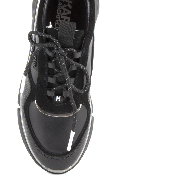 Men's shoes KARL LAGERFELD black leather 2058bp1720n