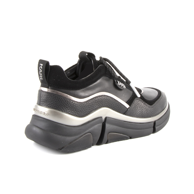 Men's shoes KARL LAGERFELD black leather 2058bp1720n