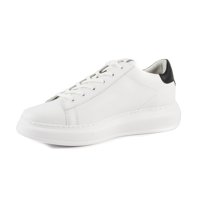Karl Lagerfeld men sneakers in white leather 2052BP52530A