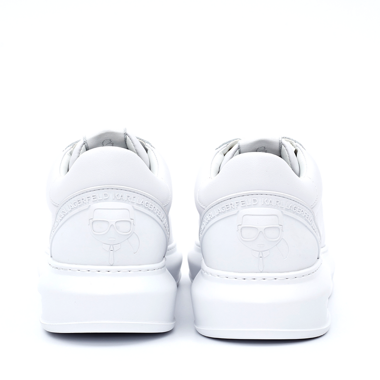 Karl Lagerfeld men Kapri sneakers in white genuine leather 2055BP52575A