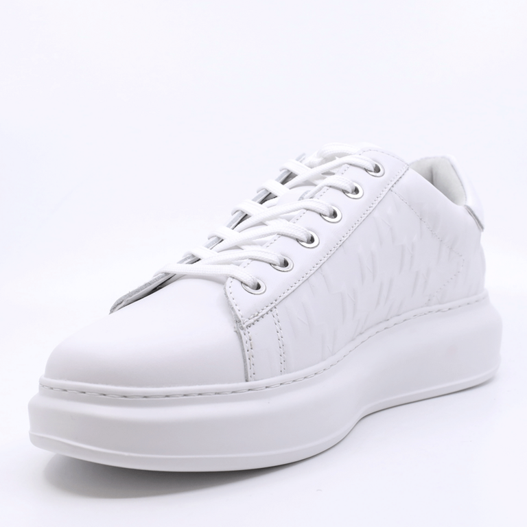 Sneakers bărbați Karl Lagerfeld Kapri, albi din piele 2056BP52549A 
