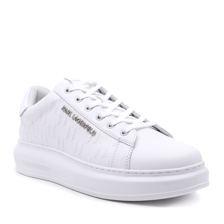 Sneakers bărbați Karl Lagerfeld Kapri, albi din piele 2056BP52549A 