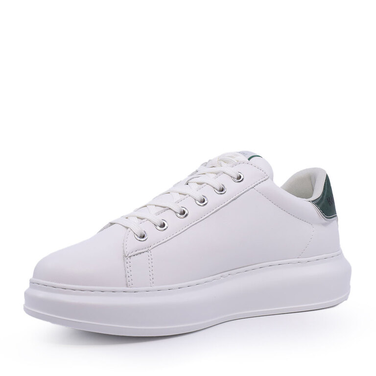 Men's Karl Lagerfeld Kapri Karl NFT White Leather Sneakers 2057BP52533A